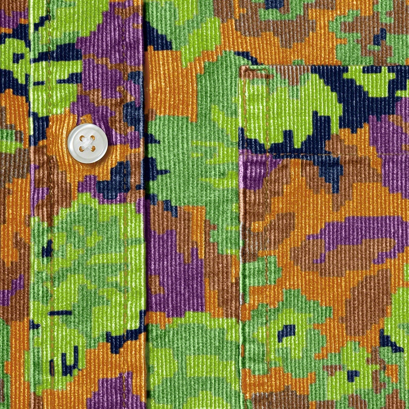 Digi Floral Corduroy Shirt view 8